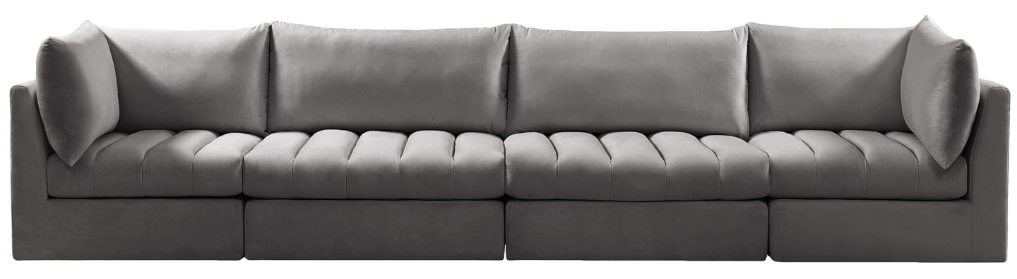 Jacob Velvet Modular Sofa - Furniture Depot