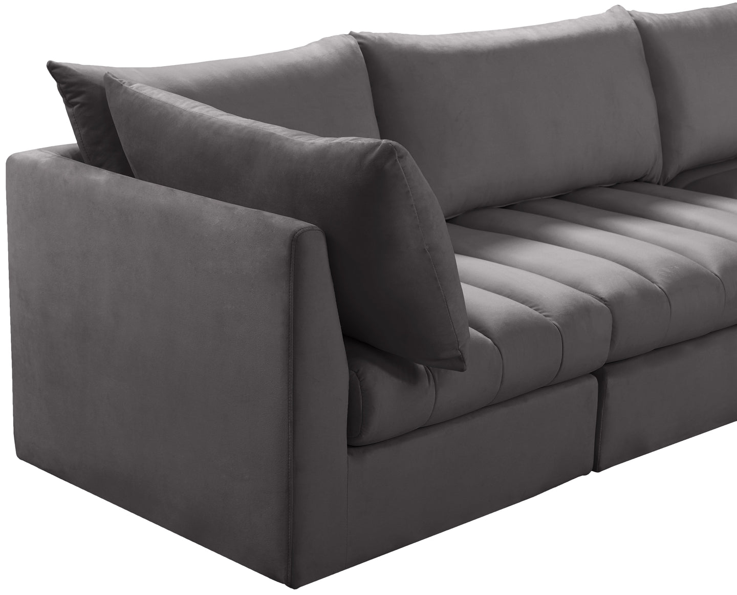 Jacob Velvet Modular Sofa - Furniture Depot