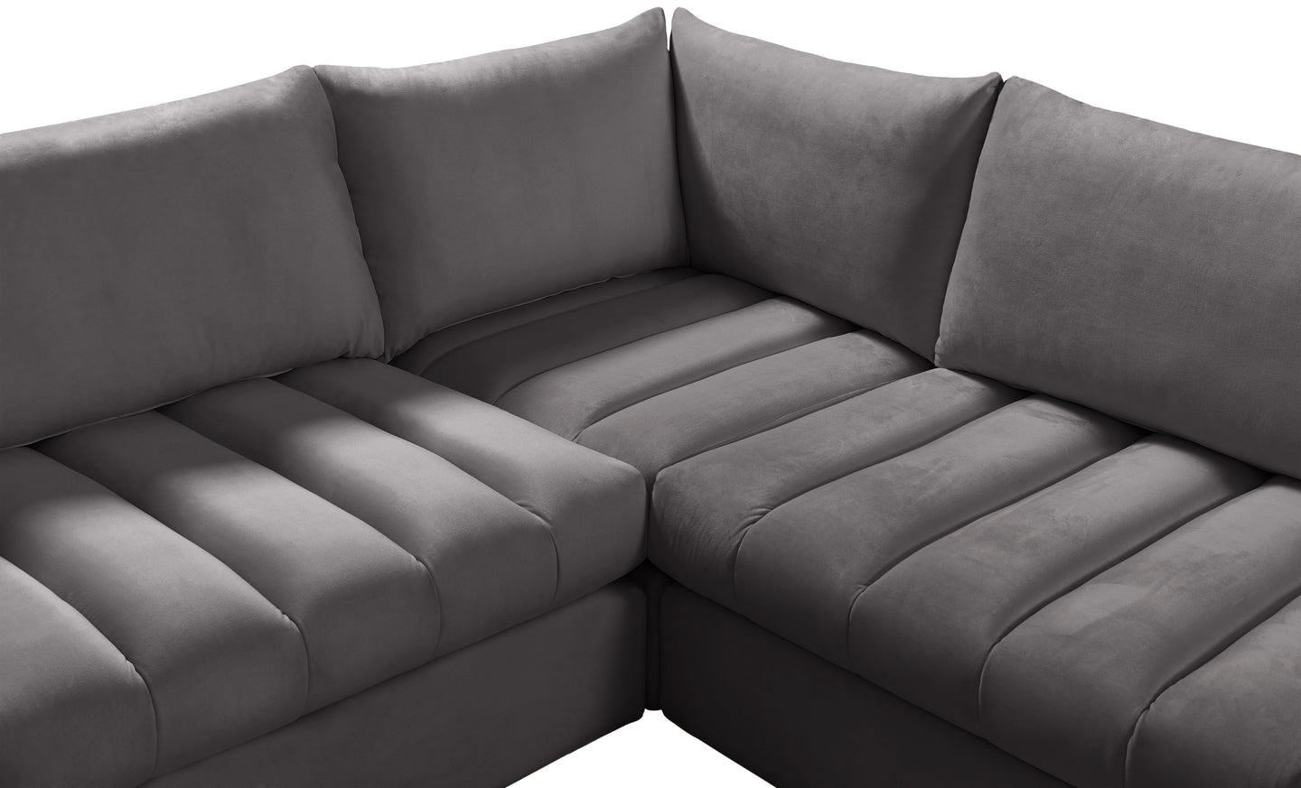 Jacob Velvet Modular Sectional - Furniture Depot