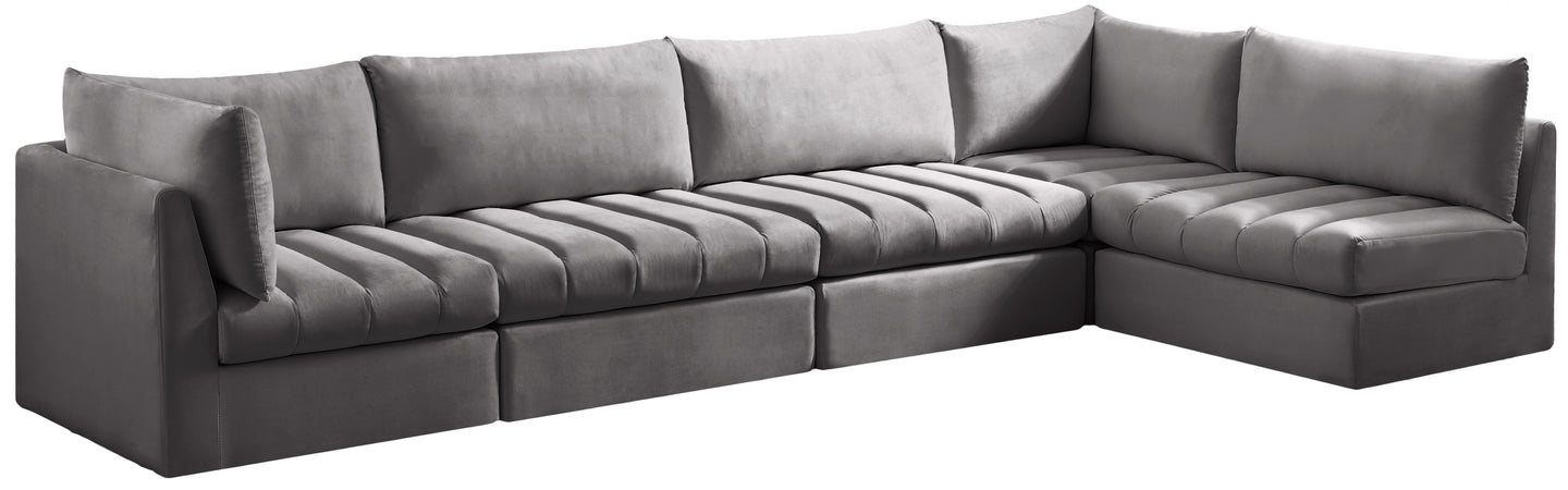 Jacob Velvet Modular Sectional - Furniture Depot