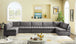 Jacob Velvet Modular Sectional - Furniture Depot