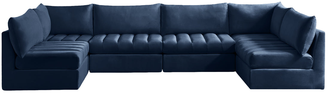 Jacob Velvet Modular Sectional - Furniture Depot