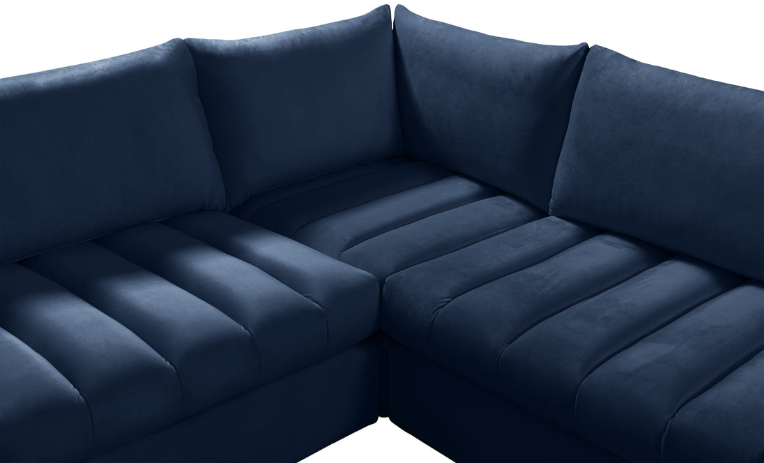 Jacob Velvet Modular Sectional - Furniture Depot