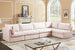 Jacob Velvet Modular Sectional - Furniture Depot