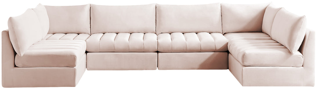 Jacob Velvet Modular Sectional - Furniture Depot