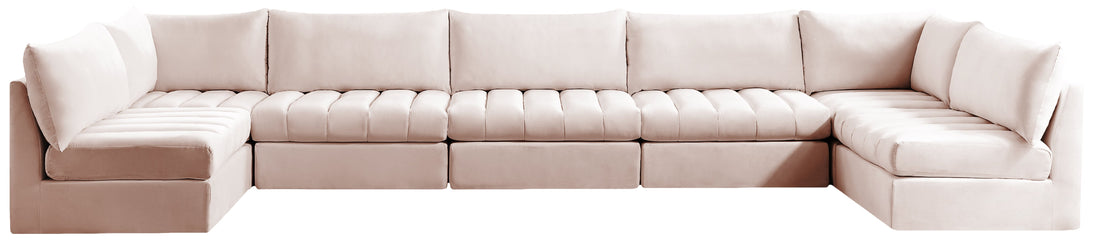 Jacob Velvet Modular Sectional - Furniture Depot