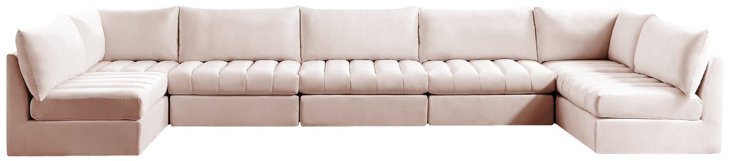 Jacob Velvet Modular Sectional - Furniture Depot