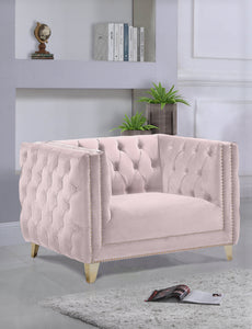 Michelle Black Velvet Chair - Furniture Depot