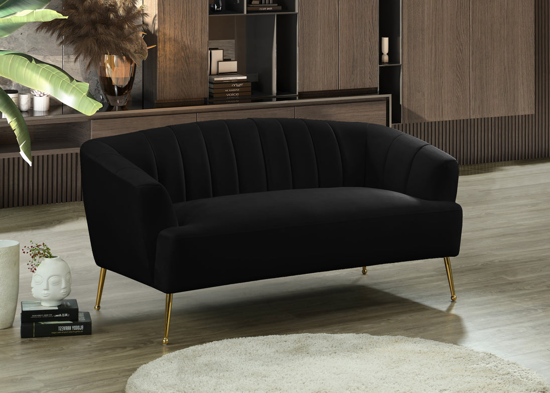 Tori Velvet Loveseat - Furniture Depot