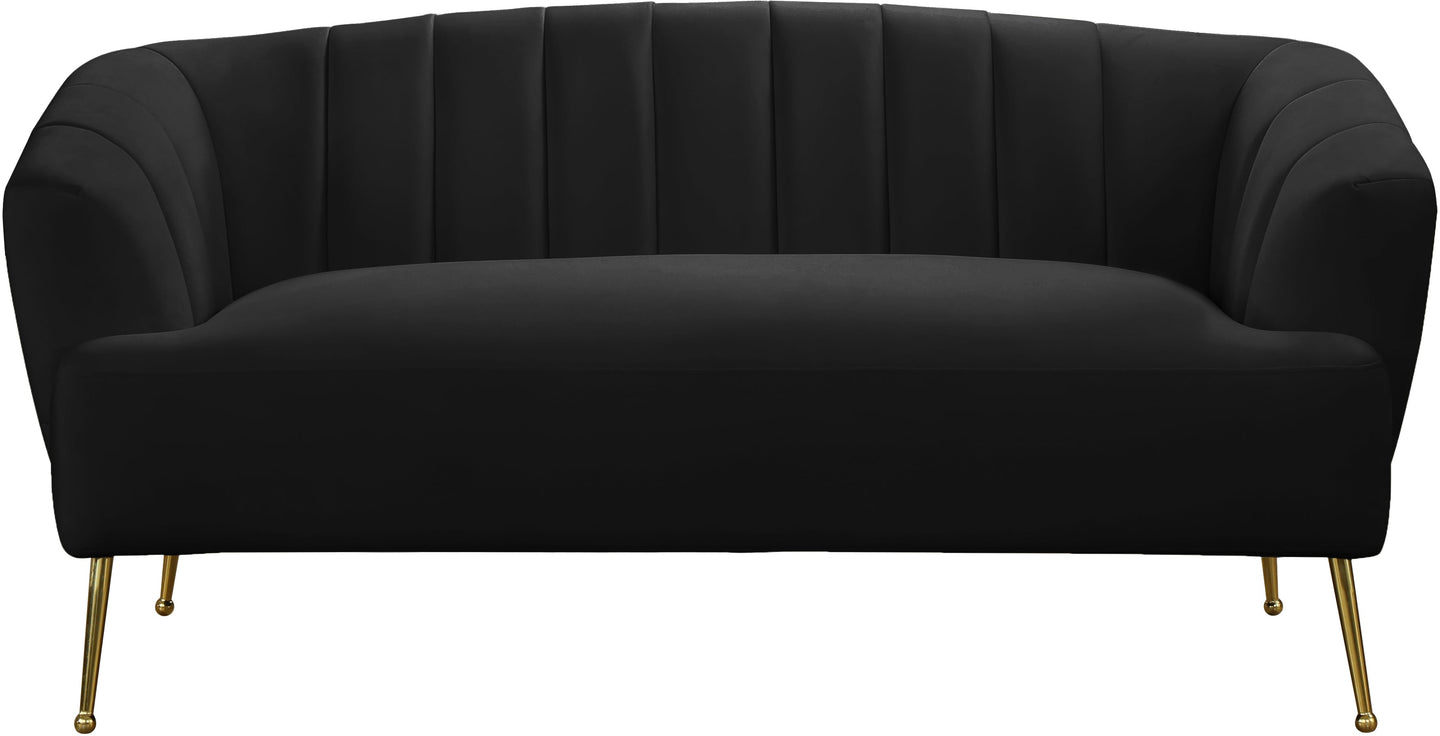 Tori Velvet Loveseat - Furniture Depot