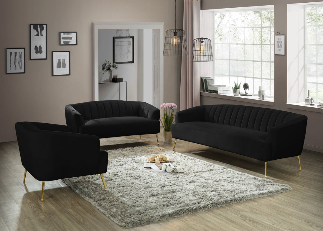 Tori Velvet Sofa - Furniture Depot