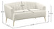 Tori Velvet Loveseat - Furniture Depot