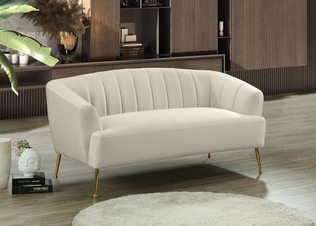 Tori Velvet Loveseat - Furniture Depot