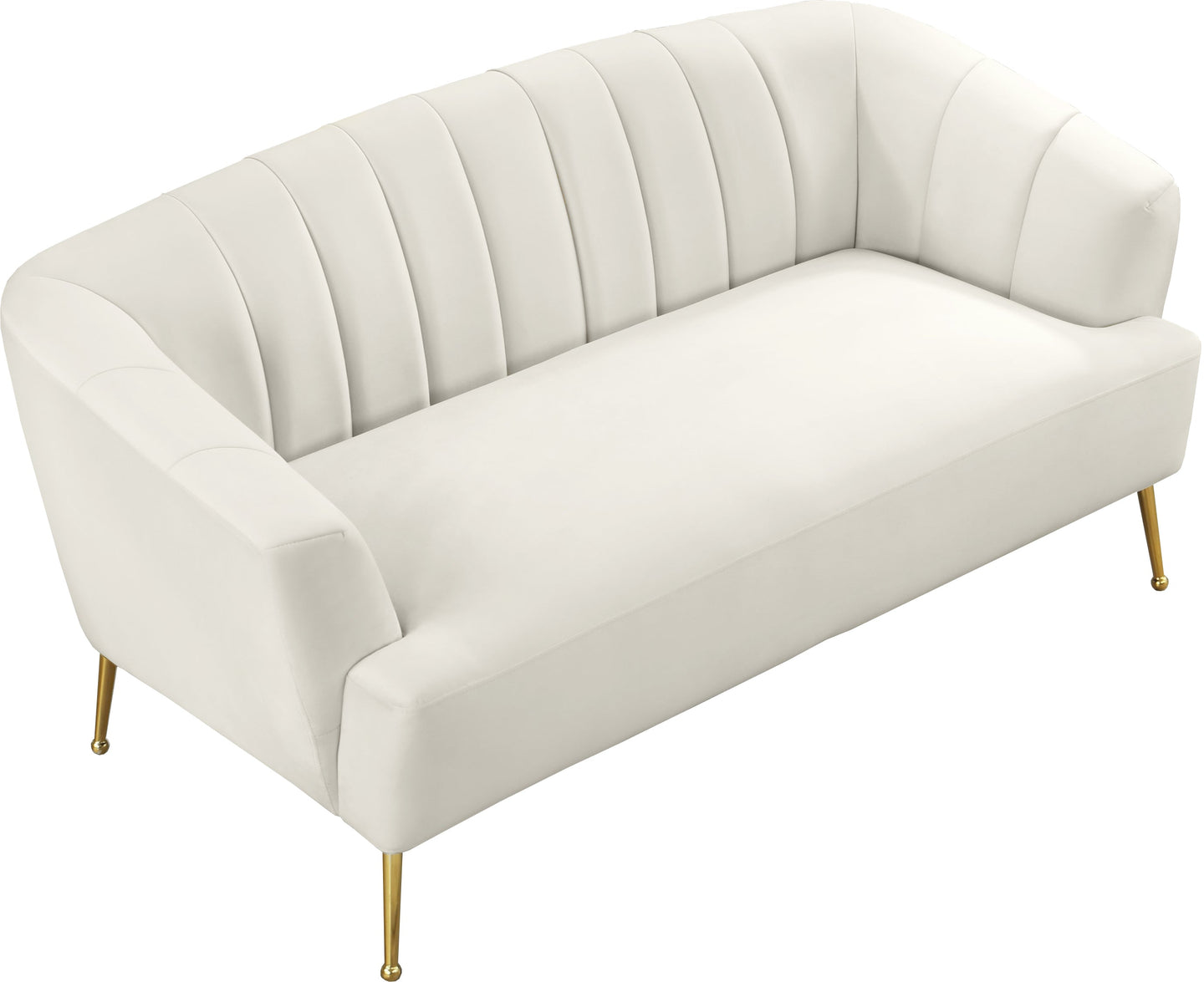 Tori Velvet Loveseat - Furniture Depot