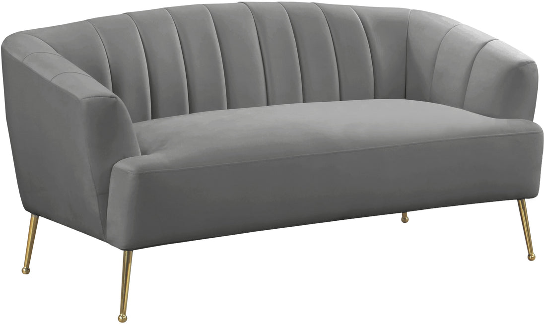 Tori Velvet Loveseat - Furniture Depot