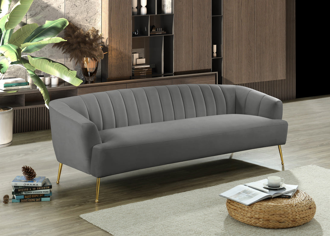 Tori Velvet Sofa - Furniture Depot