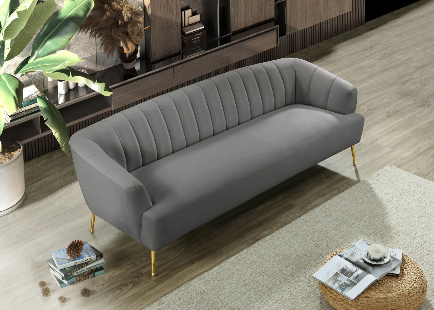 Tori Velvet Sofa - Furniture Depot