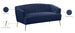 Tori Velvet Loveseat - Furniture Depot