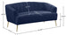 Tori Velvet Loveseat - Furniture Depot