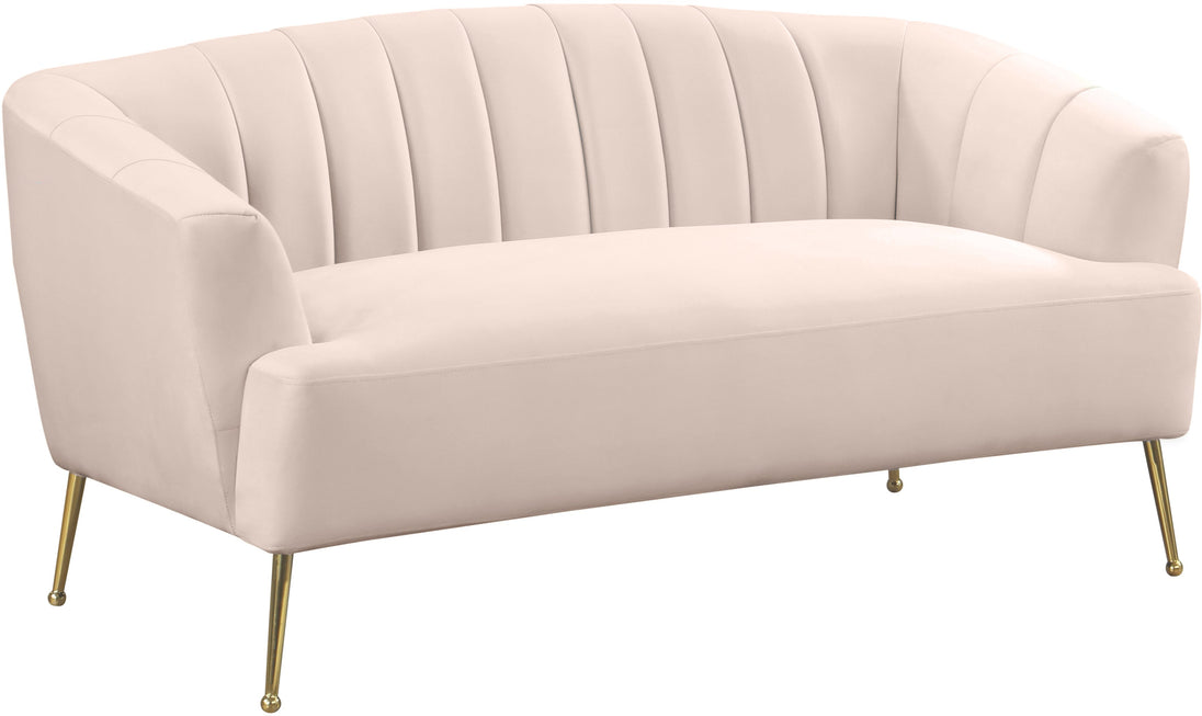 Tori Velvet Loveseat - Furniture Depot