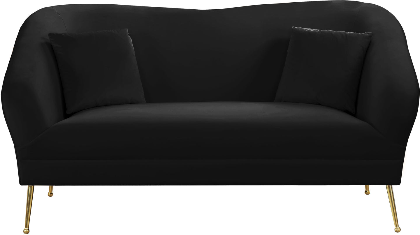 Hermosa Velvet Loveseat - Furniture Depot