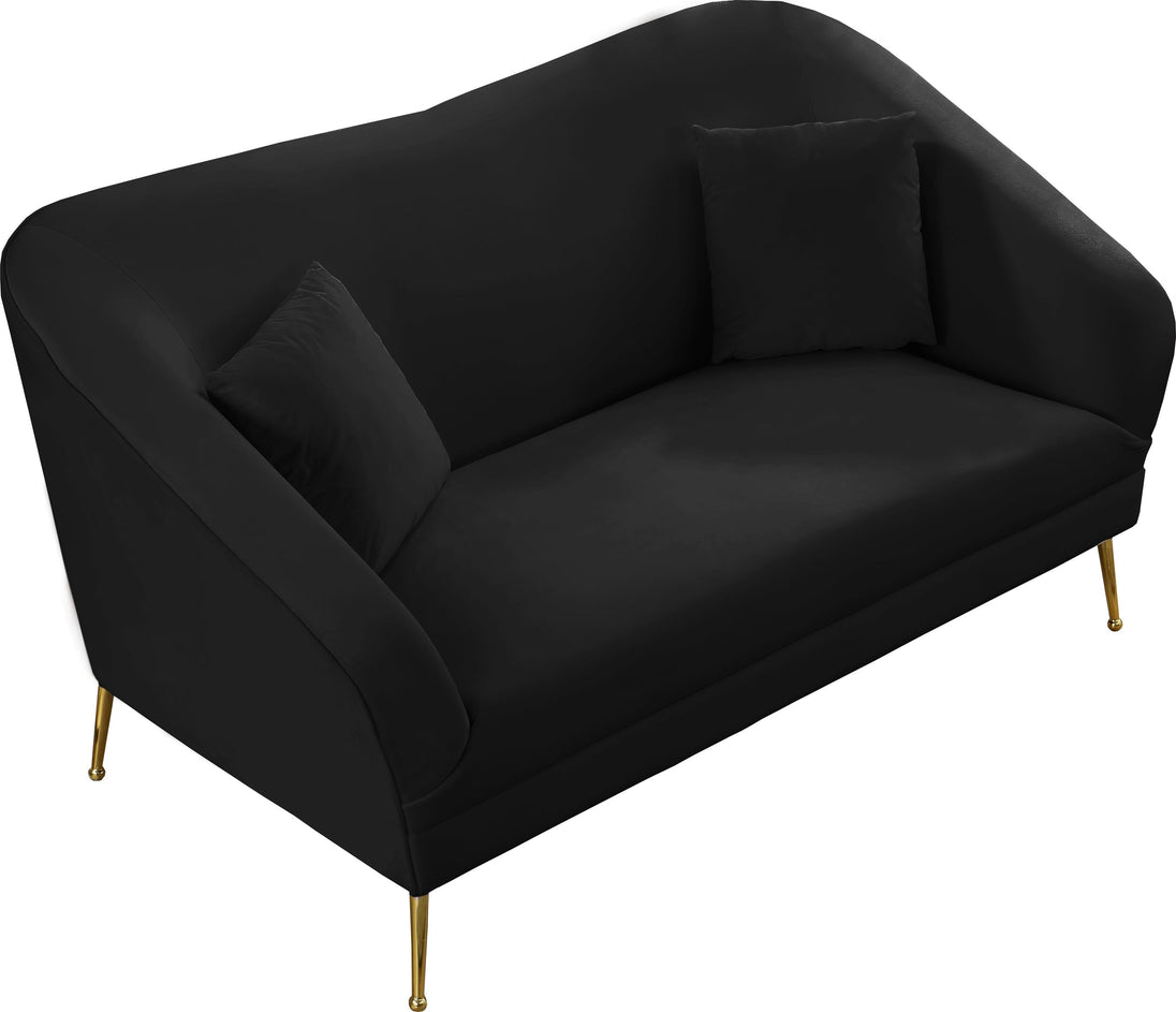 Hermosa Velvet Loveseat - Furniture Depot