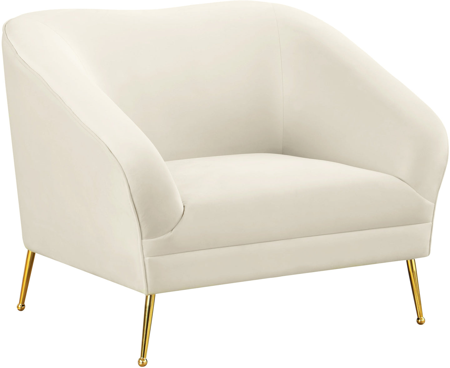 Hermosa Velvet Chair - Furniture Depot