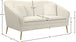 Hermosa Velvet Loveseat - Furniture Depot