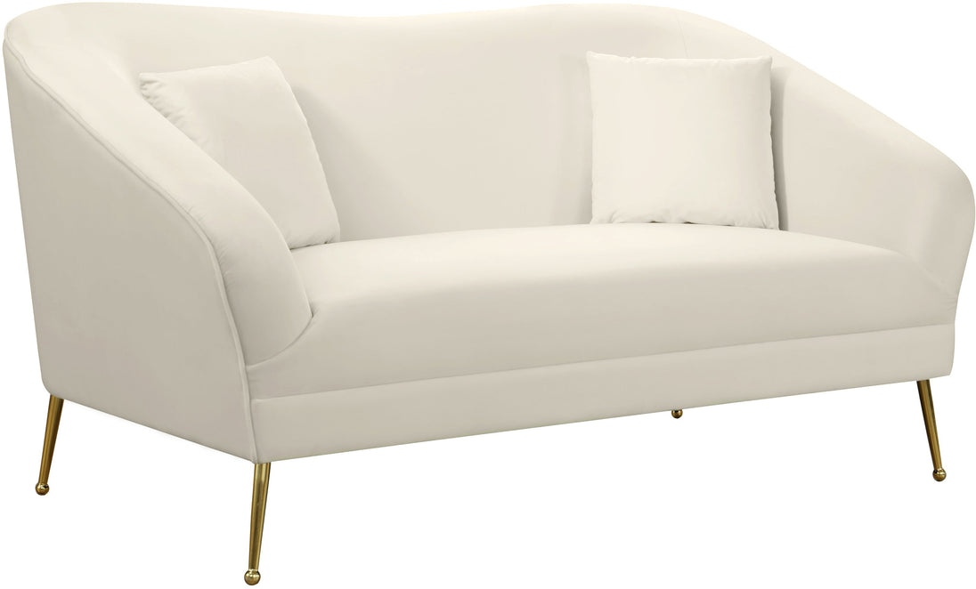 Hermosa Velvet Loveseat - Furniture Depot