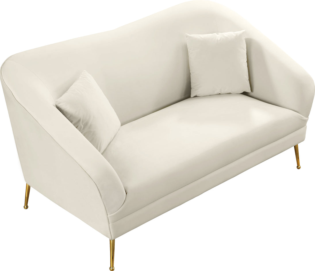 Hermosa Velvet Loveseat - Furniture Depot