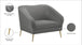 Hermosa Velvet Chair - Furniture Depot