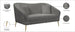 Hermosa Velvet Loveseat - Furniture Depot