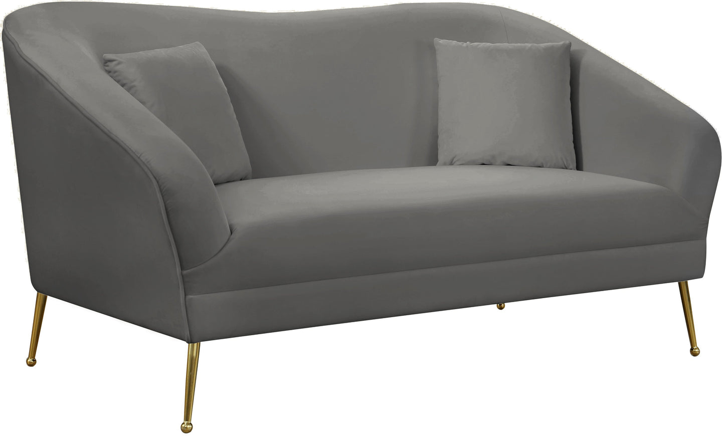 Hermosa Velvet Loveseat - Furniture Depot