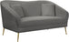 Hermosa Velvet Loveseat - Furniture Depot