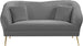 Hermosa Velvet Loveseat - Furniture Depot