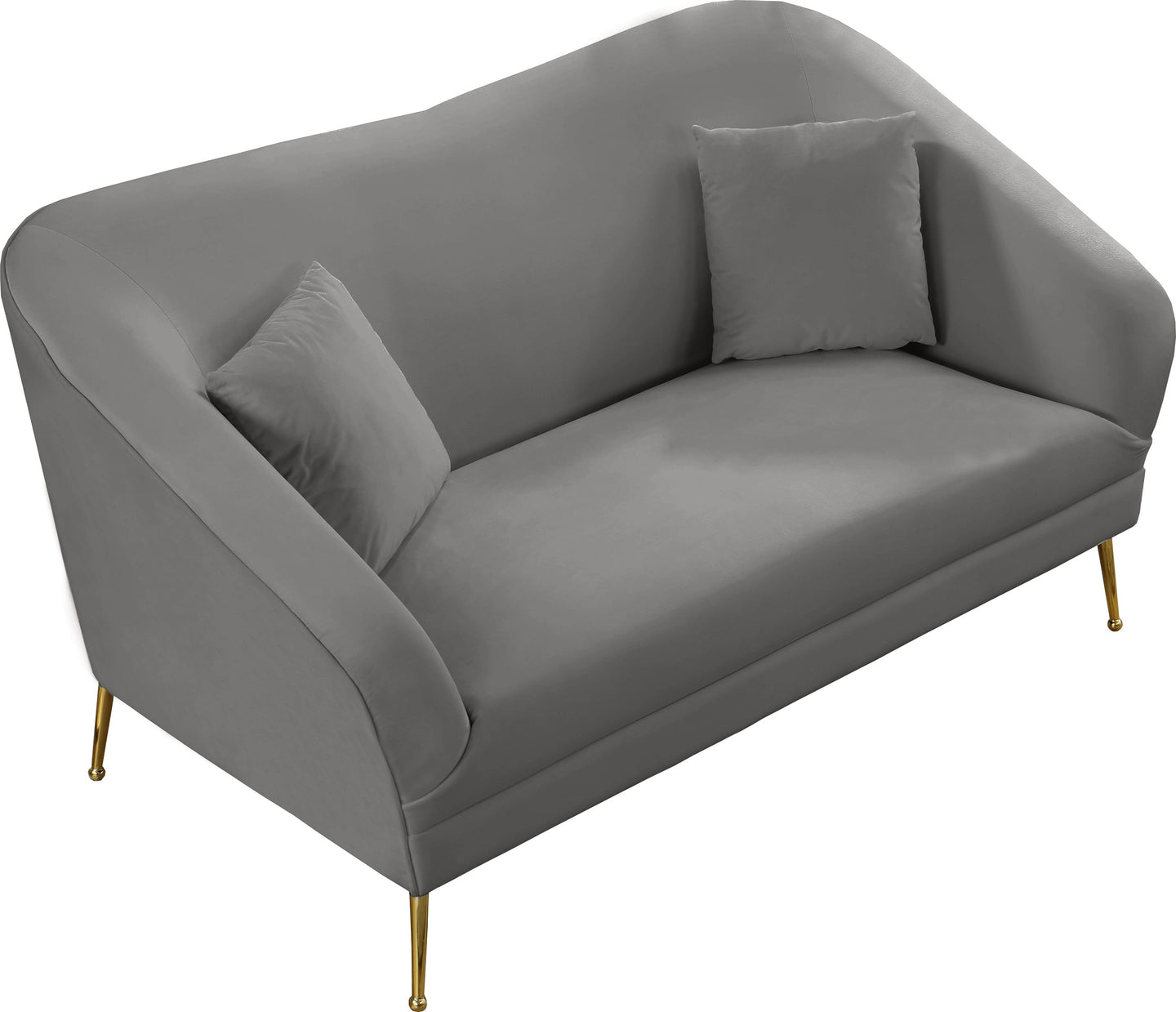 Hermosa Velvet Loveseat - Furniture Depot