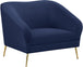 Hermosa Velvet Chair - Furniture Depot