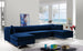 Graham Velvet 3pc. Sectional - Furniture Depot