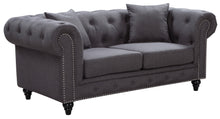 Load image into Gallery viewer, Chesterfield Linen Loveseat - Furniture Depot