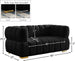 Gwen Velvet Loveseat - Furniture Depot