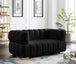 Gwen Velvet Loveseat - Furniture Depot