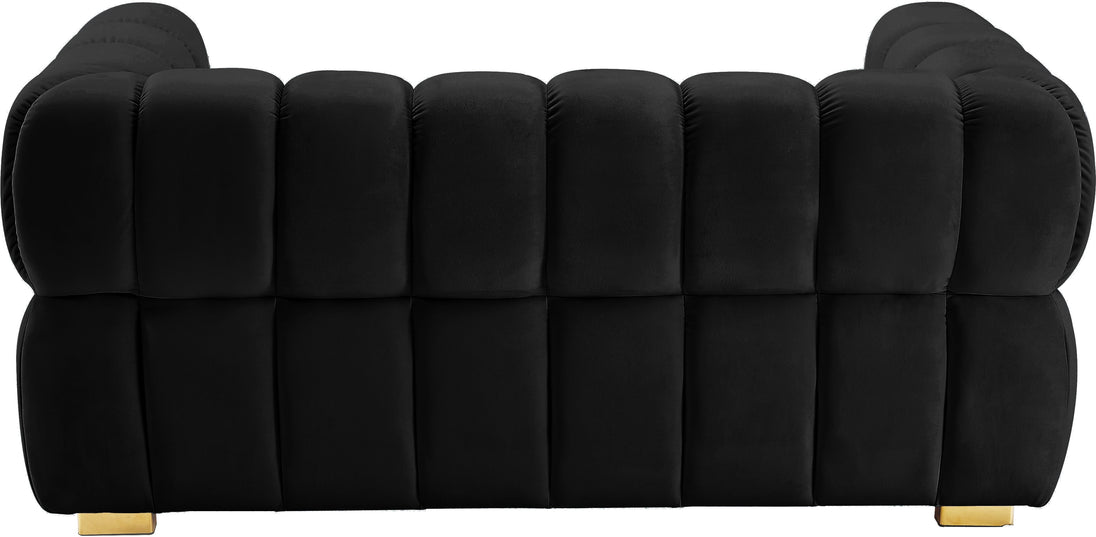 Gwen Velvet Loveseat - Furniture Depot