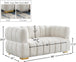 Gwen Velvet Loveseat - Furniture Depot