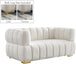 Gwen Velvet Loveseat - Furniture Depot