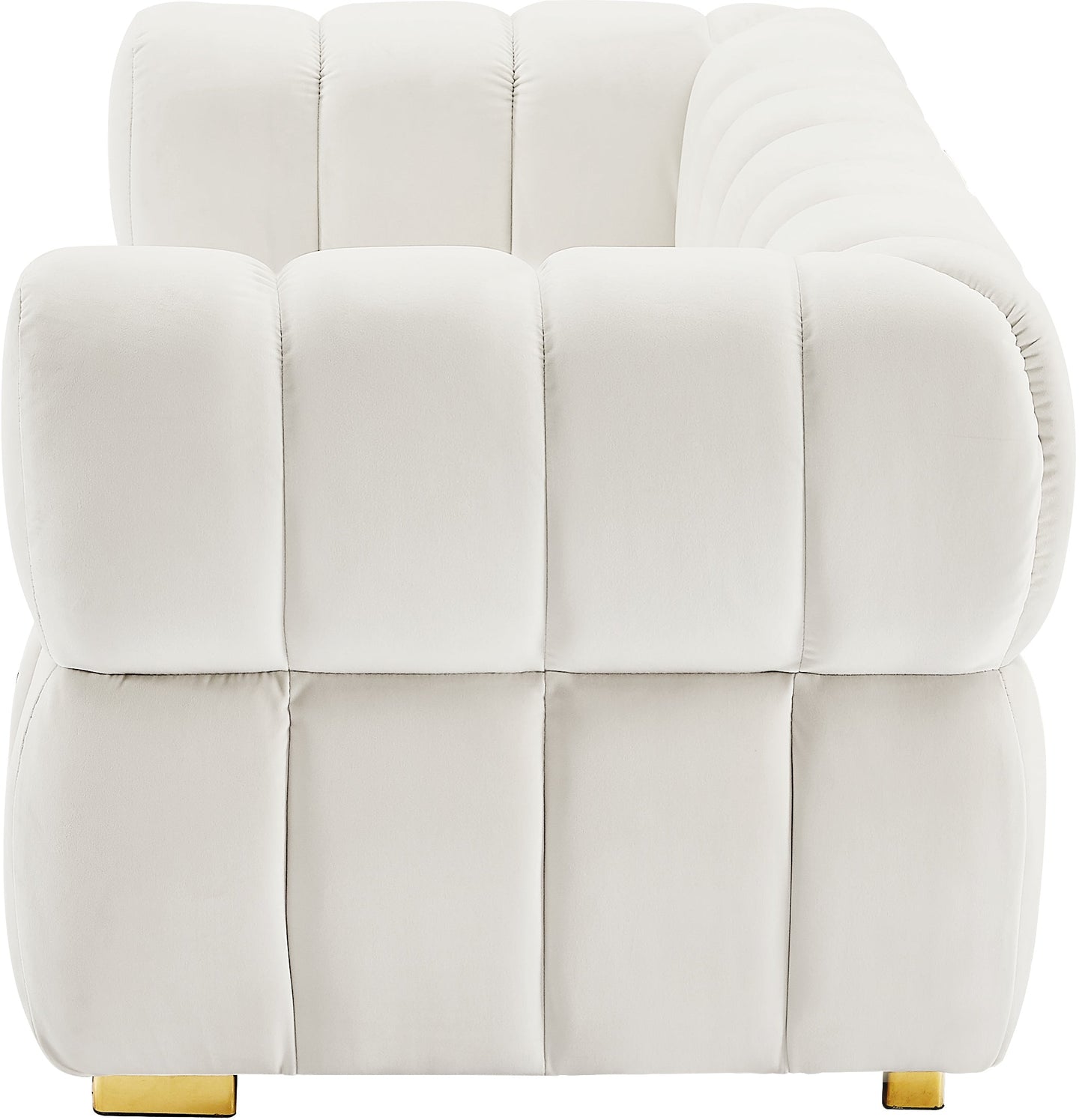 Gwen Velvet Loveseat - Furniture Depot