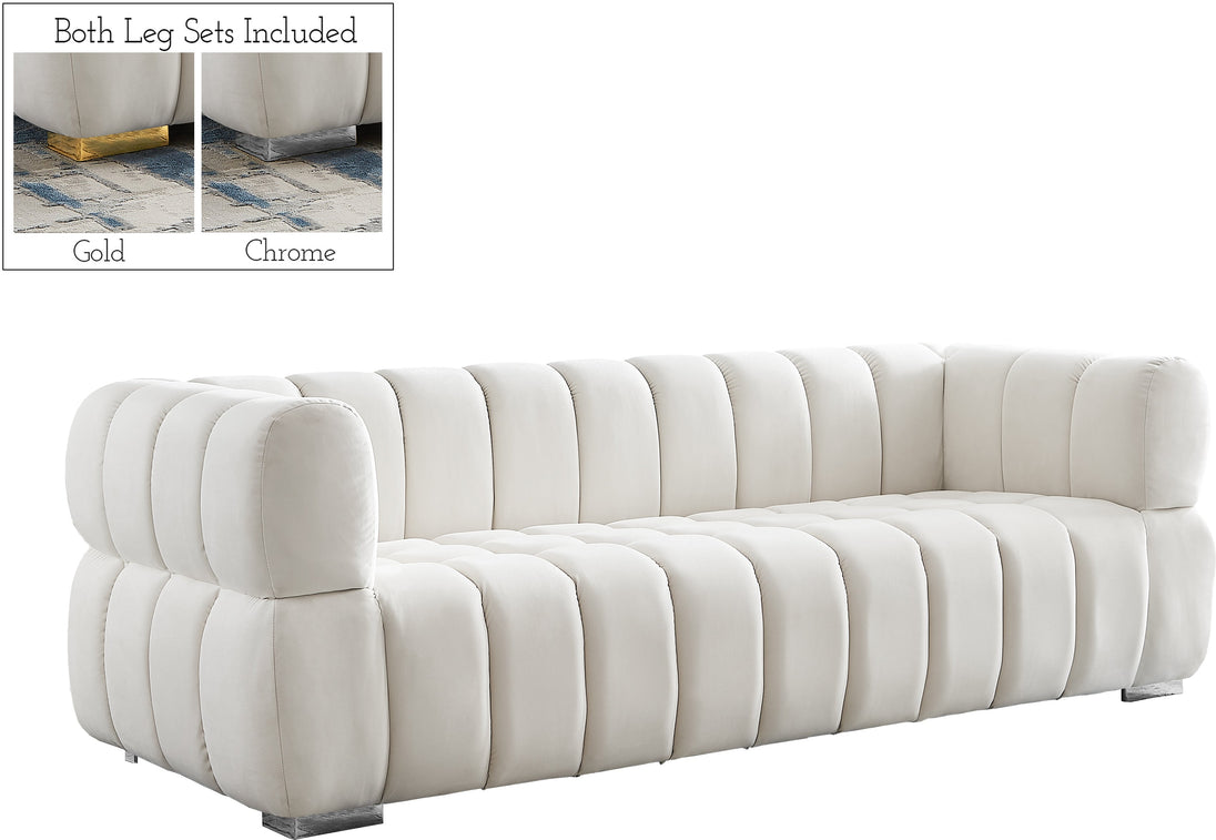 Gwen Velvet Sofa - Furniture Depot