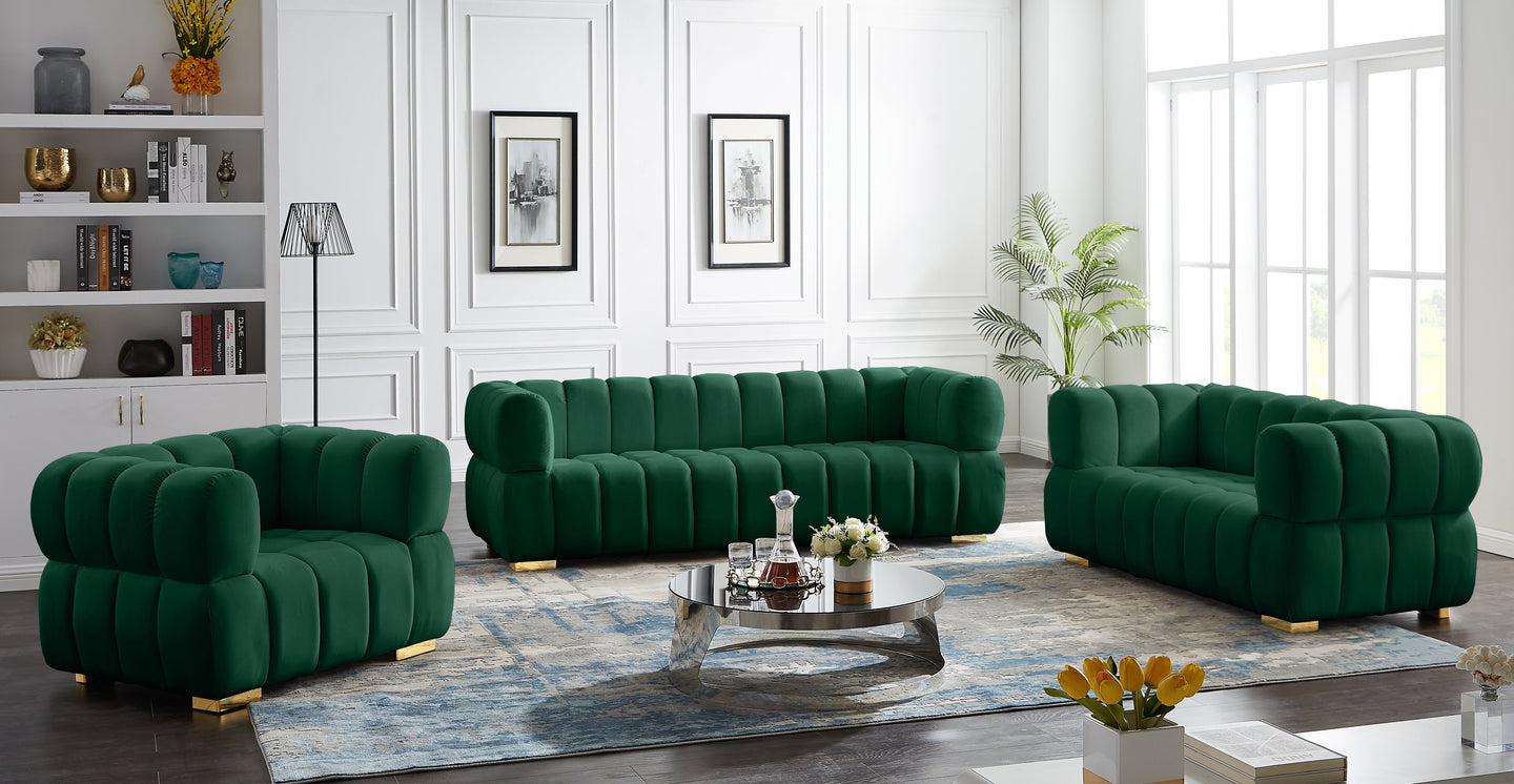 Gwen Velvet Sofa - Furniture Depot