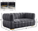 Gwen Velvet Loveseat - Furniture Depot