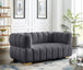 Gwen Velvet Loveseat - Furniture Depot