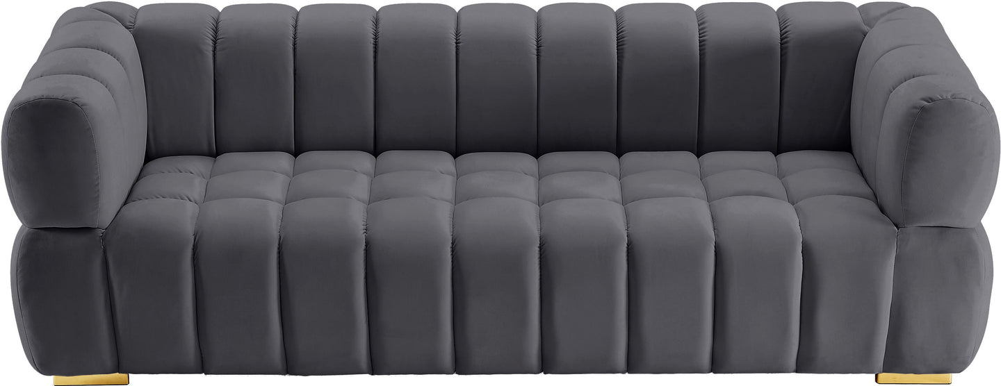 Gwen Velvet Sofa - Furniture Depot